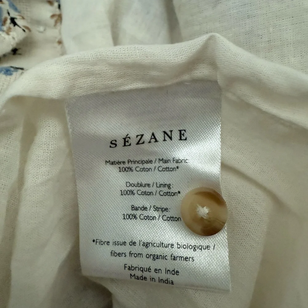 Sezane Catherine patchwork mini fleurs maxi dress Size 36 (4) - Picture 11 of 13